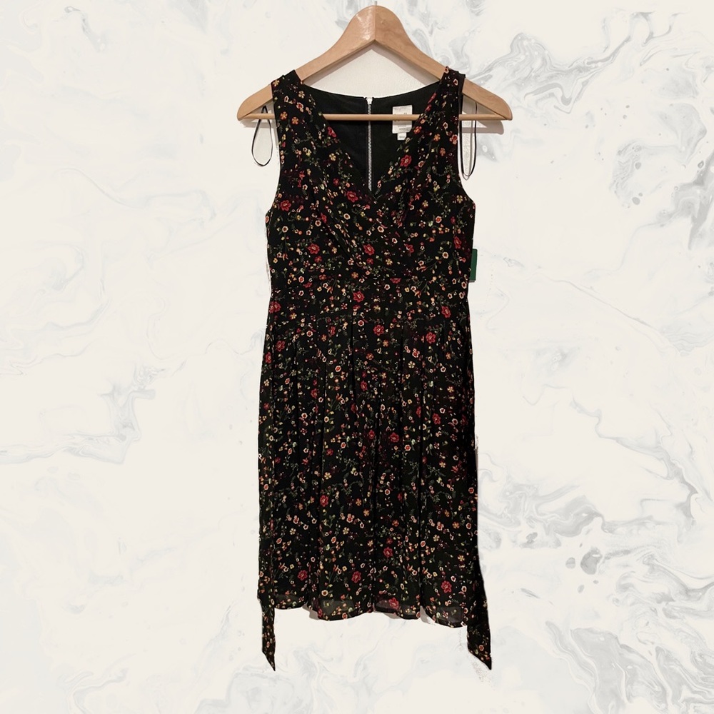 🔅BNWT Twik black flower sleeveless dress